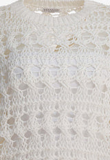 Brunello Cucinelli Crochet Knit Sweater White M3Y342010PC2723_f1da9b8c-4818-4525-be79-efee7cbfdaf3