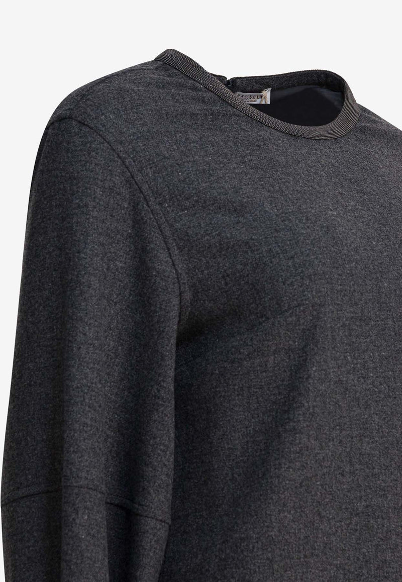 Brunello Cucinelli Wool and Cashmere Mini Dress Gray MB162AFB61C032_c7f5d4db-29e5-4edb-b90f-f875017573ad