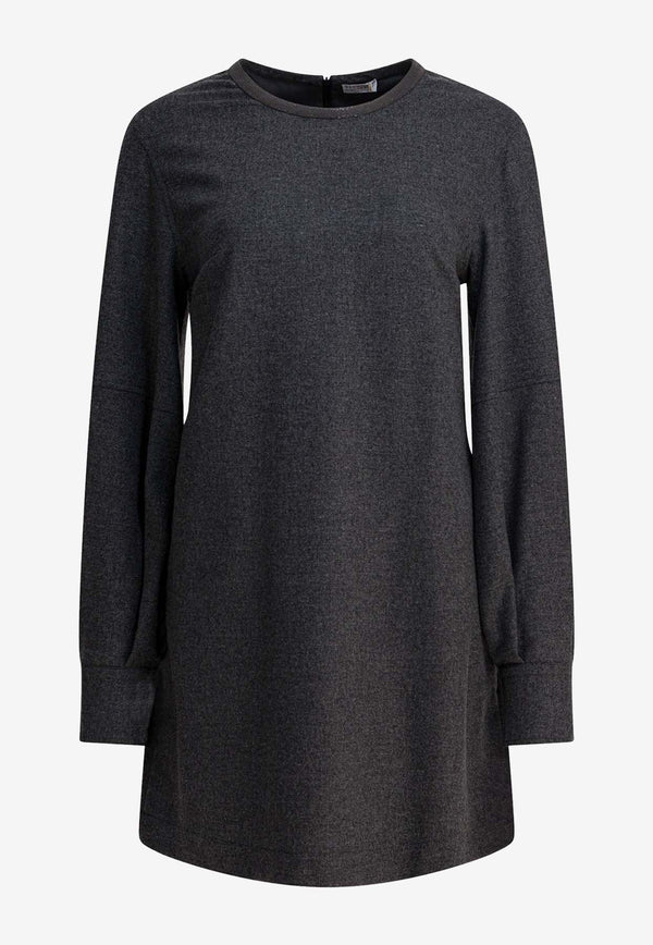 Brunello Cucinelli Wool and Cashmere Mini Dress Gray MB162AFB61C032_c7f5d4db-29e5-4edb-b90f-f875017573ad