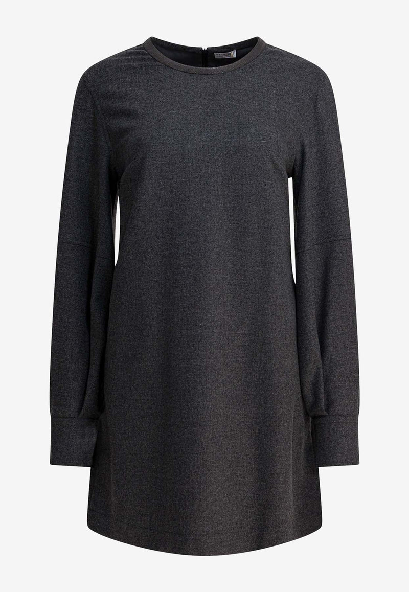 Brunello Cucinelli Wool and Cashmere Mini Dress Gray MB162AFB61C032_c7f5d4db-29e5-4edb-b90f-f875017573ad