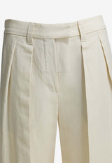 Brunello Cucinelli Straight-Leg Tailored Pants White MH126P8512C579_b04dd7a1-f336-4648-879e-e7ec5bd96714