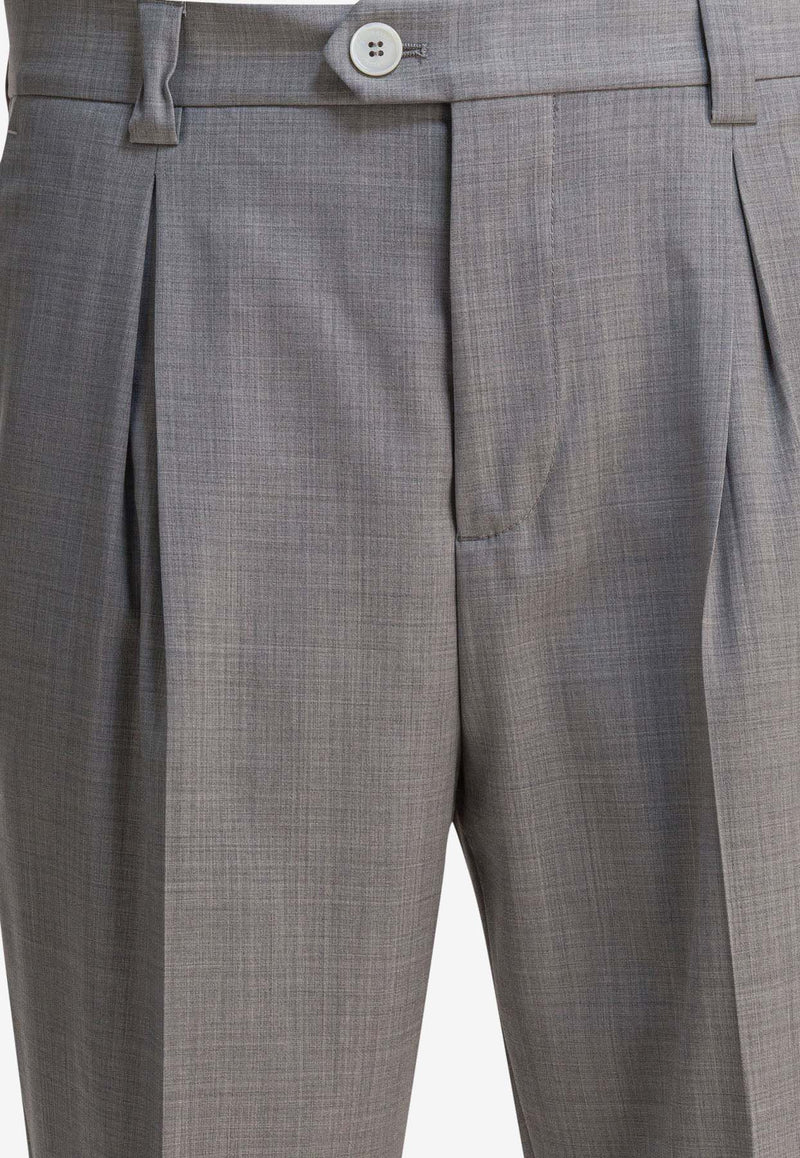 Brunello Cucinelli Pleated Wool Tailored Pants Gray MH2443030FC9100_539c62fd-bafc-4fde-9288-9916159e690c
