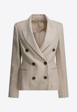 Brunello Cucinelli Double-Breasted Buttoned Blazer Beige MH5287413C001_0feaa088-9b43-4c2c-9f88-28cd2bc902c6