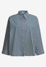 Brunello Cucinelli Shadow Stripe Shirt Blue MH749MX716C001_ed890ec7-99e1-471c-b36b-737809a8d99c