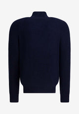 Brunello Cucinelli Ribbed Zip-Up Cardigan Blue MNI708616C2425_145f41df-9903-4905-8646-0932971936bd