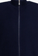 Brunello Cucinelli Ribbed Zip-Up Cardigan Blue MNI708616C2425_145f41df-9903-4905-8646-0932971936bd