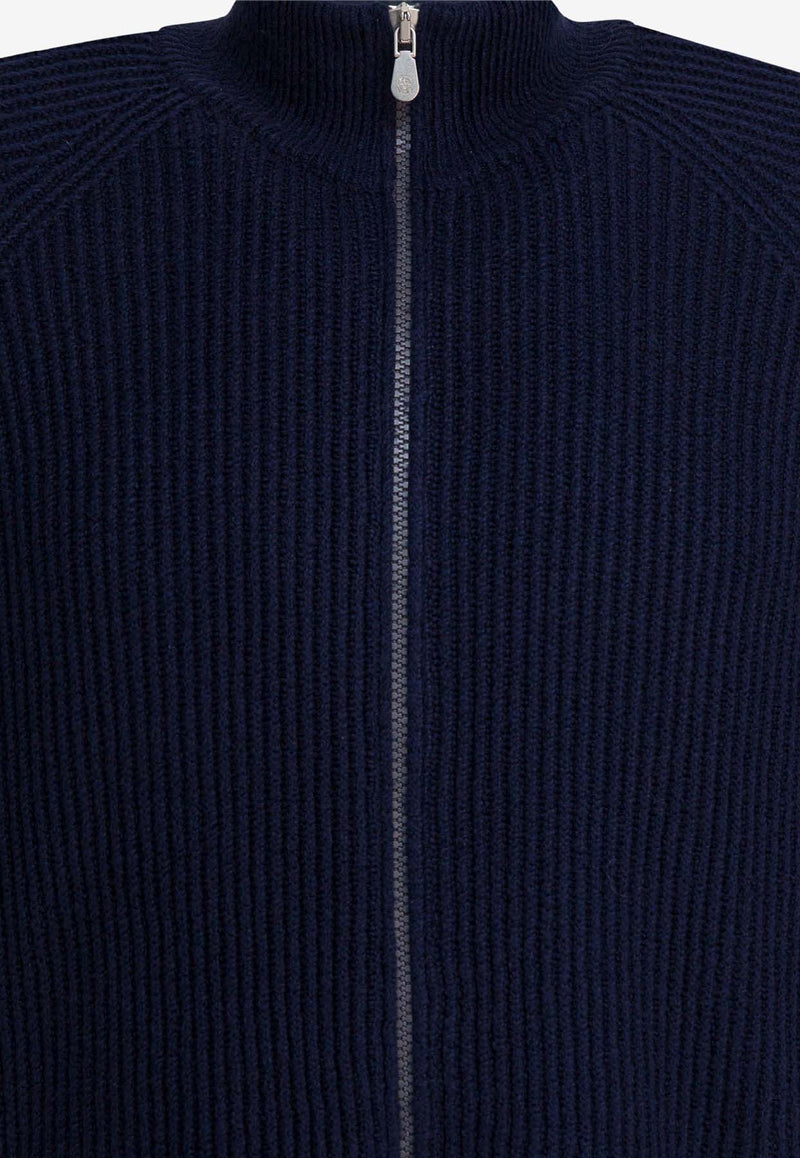 Brunello Cucinelli Ribbed Zip-Up Cardigan Blue MNI708616C2425_145f41df-9903-4905-8646-0932971936bd