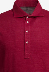 Brunello Cucinelli Jersey Polo T-shirt  Red MR8273915C034_ee9e4458-33a8-4c34-8098-ae343363c236