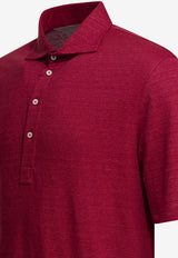 Brunello Cucinelli Jersey Polo T-shirt  Red MR8273915C034_ee9e4458-33a8-4c34-8098-ae343363c236