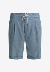 Brunello Cucinelli Drawstring Pleated Shorts Blue MZ408U0020C024_db6a1e3a-19b7-4ee9-b640-4ba8d6a093cc