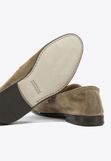 Brunello Cucinelli Suede Penny Loafers Beige MZUCAHG730C2767_26c3feec-2f13-40be-9509-79bced210f13