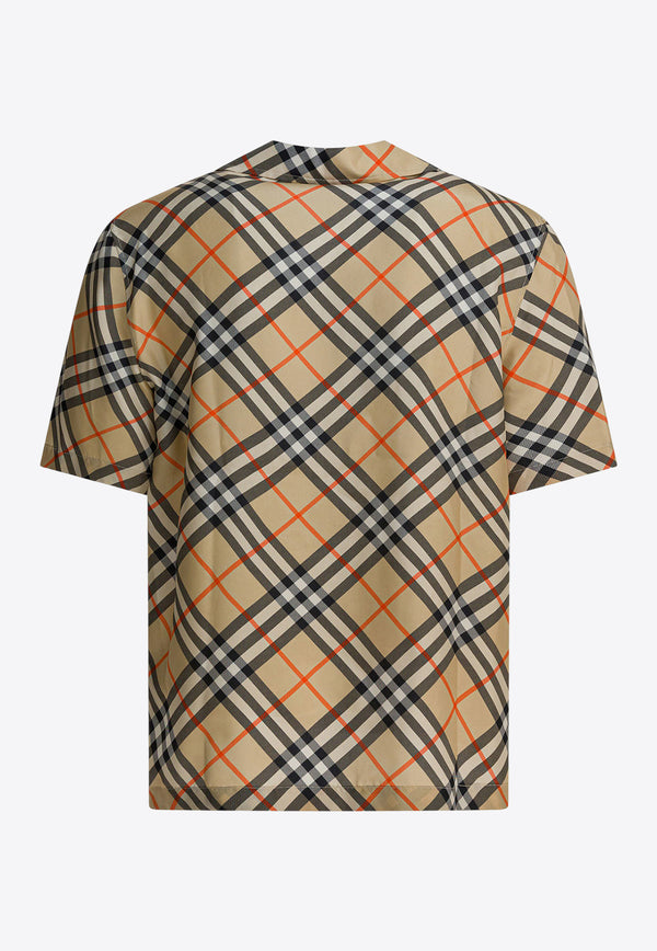 Burberry Vintage Check Oversized Silk Shirt Beige 8091202_11fd9b7e-e4df-4ad2-b782-97c567dd4c50