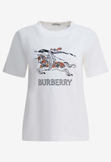 Burberry Embroidered EKD T-shirt White 8121038_609118eb-7b0a-4930-9e7c-a709b5058fc5