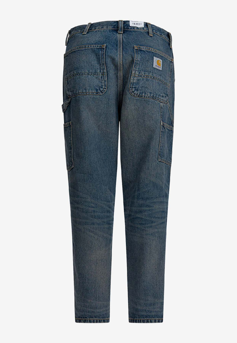 Carhartt Wip Single-Knee Faded Jeans Blue I03202401.4Q_81ccdc24-1c8c-4d91-a2f0-bfeec8bc1a97