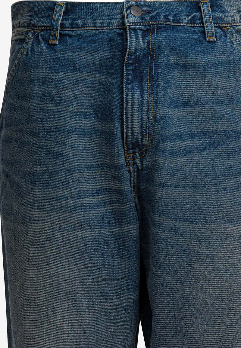 Carhartt Wip Single-Knee Faded Jeans Blue I03202401.4Q_81ccdc24-1c8c-4d91-a2f0-bfeec8bc1a97
