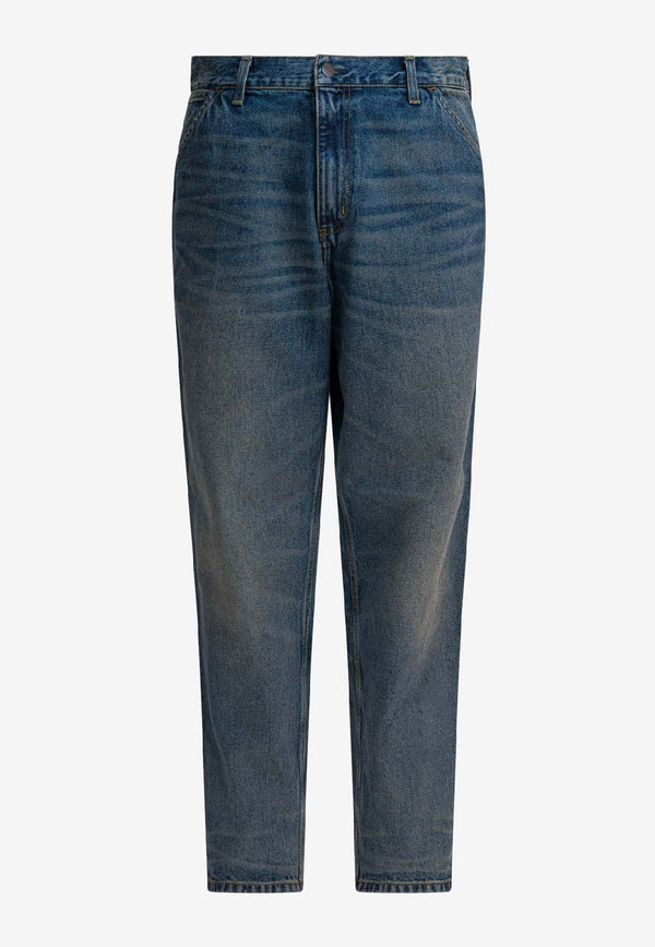Carhartt Wip Single-Knee Faded Jeans Blue I03202401.4Q_81ccdc24-1c8c-4d91-a2f0-bfeec8bc1a97