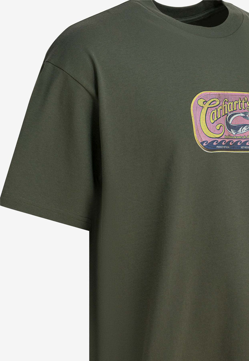 Carhartt Wip Sardinas Printed T-shirt Green I03600511.XX_eaf85d08-8cdb-457d-93f4-138aad6b1cf6