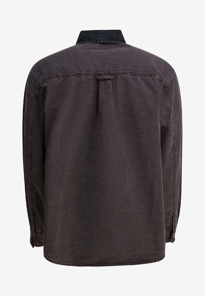 Carhartt Wip Mitch Logo Patch Overshirt  Brown I0362623AN.0J_a173c1d8-b015-4280-a38d-7f63246076af