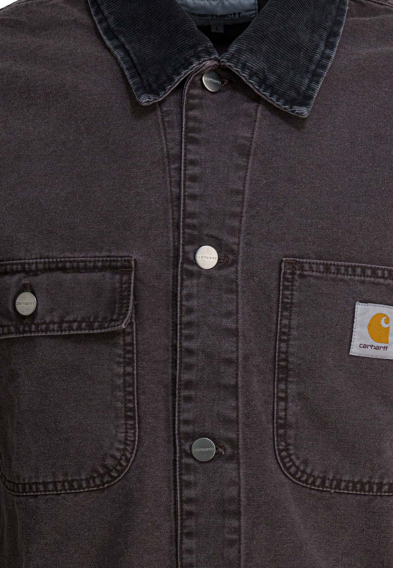 Carhartt Wip Mitch Logo Patch Overshirt  Brown I0362623AN.0J_a173c1d8-b015-4280-a38d-7f63246076af