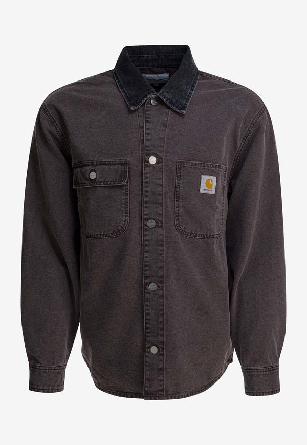 Carhartt Wip Mitch Logo Patch Overshirt  Brown I0362623AN.0J_a173c1d8-b015-4280-a38d-7f63246076af
