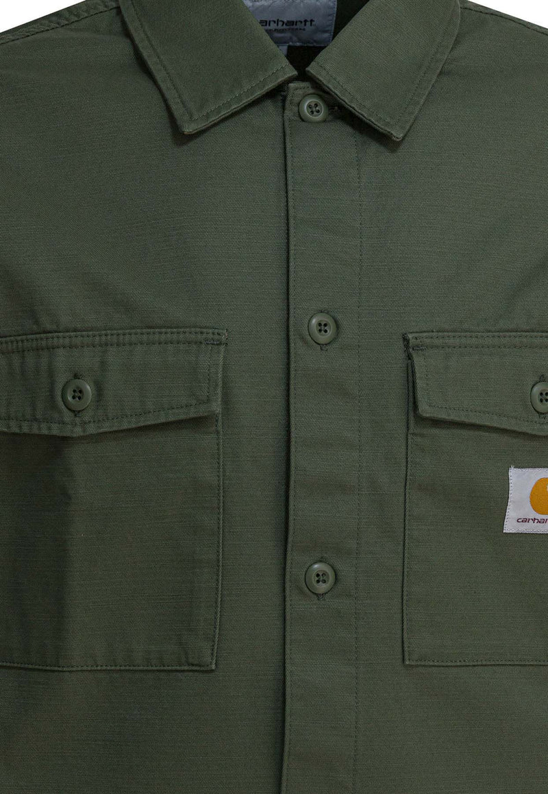 Carhartt Wip Kelly Logo Patch Overshirt Green I03627111.02_4d28a8ce-c1bd-4ef3-a101-605d0fea5d45