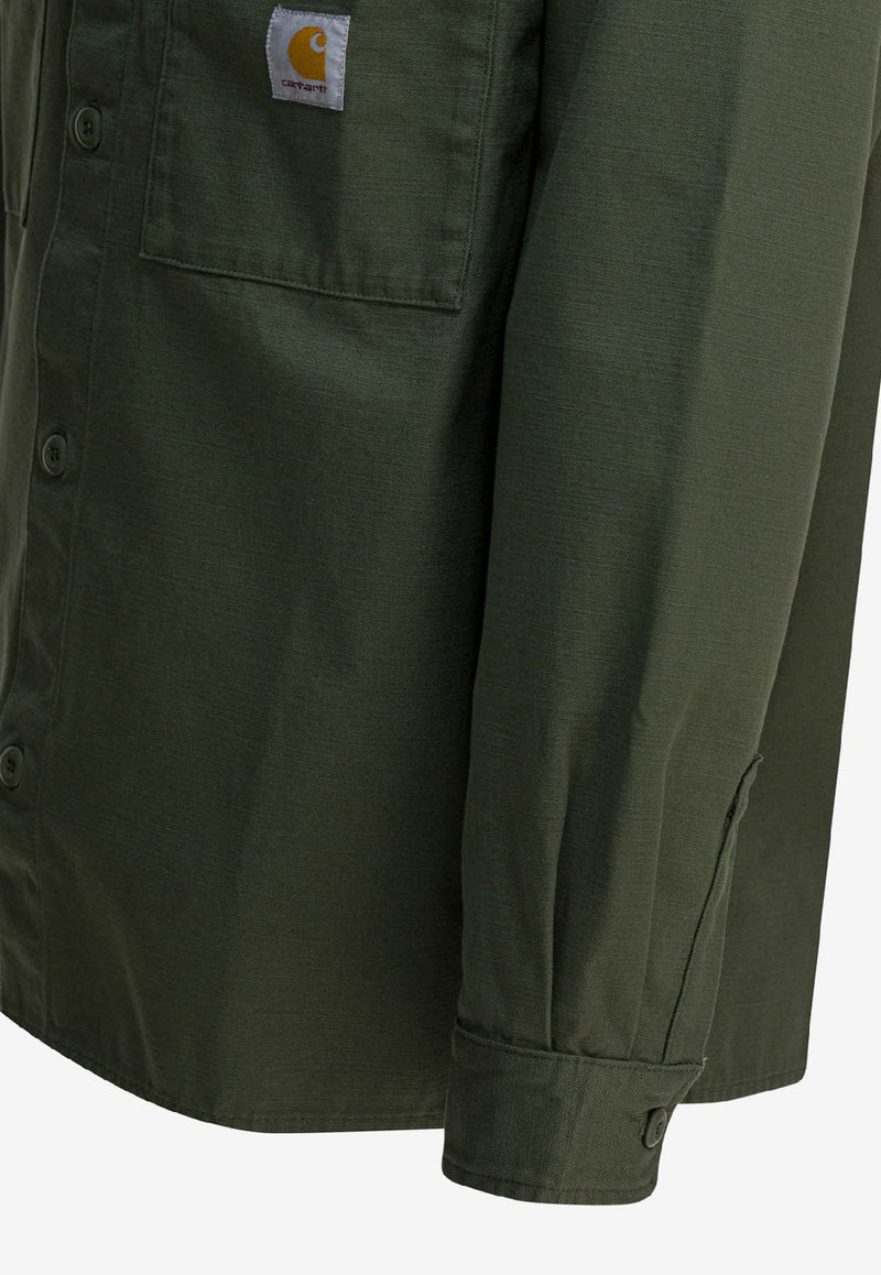 Carhartt Wip Kelly Logo Patch Overshirt Green I03627111.02_4d28a8ce-c1bd-4ef3-a101-605d0fea5d45
