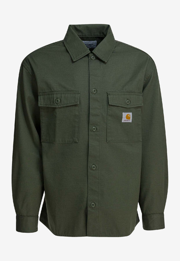 Carhartt Wip Kelly Logo Patch Overshirt Green I03627111.02_4d28a8ce-c1bd-4ef3-a101-605d0fea5d45