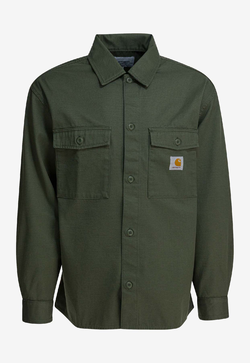 Carhartt Wip Kelly Logo Patch Overshirt Green I03627111.02_4d28a8ce-c1bd-4ef3-a101-605d0fea5d45
