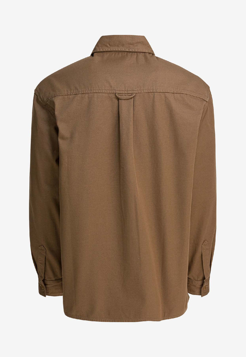 Carhartt Wip Kelly Logo Patch Overshirt Beige I0362712FS.02_8d0d416c-2c1c-4270-bb85-e58980aae387