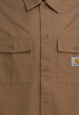Carhartt Wip Kelly Logo Patch Overshirt Beige I0362712FS.02_8d0d416c-2c1c-4270-bb85-e58980aae387