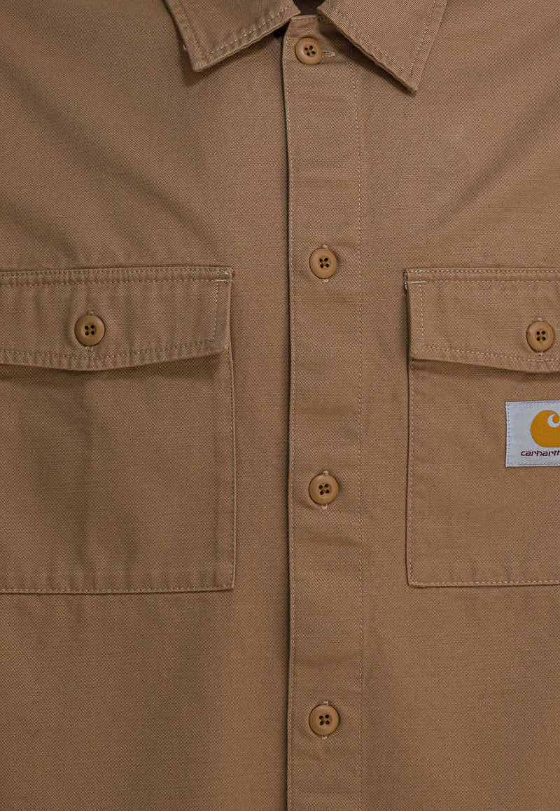 Carhartt Wip Kelly Logo Patch Overshirt Beige I0362712FS.02_8d0d416c-2c1c-4270-bb85-e58980aae387