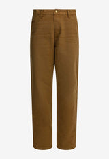 Carhartt Wip Single Knee Chino Pants Brown I036276HZ.B7_eeaac296-ea57-4201-984f-5cc63c1a247d