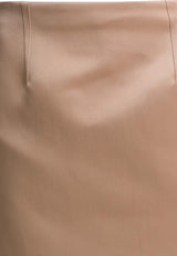 Chloé Duchess Satin Mini Pencil Skirt  Pink CH26SJU192626K7_ef3f75fb-a60b-4fdd-a263-d07c56db37ca