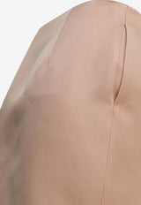 Chloé Duchess Satin Mini Pencil Skirt  Pink CH26SJU192626K7_ef3f75fb-a60b-4fdd-a263-d07c56db37ca