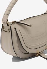 Chloé Mini Marcie Soft Leather Shoulder Bag  Ivory CH26SP927R3527J_3d699399-0671-43f1-a093-5500e7e91554