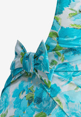 Chloé Floral Print One-Piece Swimsuit  Blue CH26UMB2334291J_56eeae58-1b14-40e4-aa18-76d8239c3303
