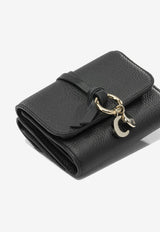 Chloé Alphabet Compact Tri-Fold Wallet Black CHC21WP945F57001_0b47e4f6-d98d-4e46-a1dd-ac7e3029b825