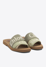 Chloé Woody Logo Slides Green CHC23U188EF3D6_43f30648-8e39-4108-8155-76be1fc1b32f