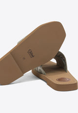 Chloé Woody Logo Slides Green CHC23U188EF3D6_43f30648-8e39-4108-8155-76be1fc1b32f