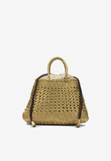 Dragon Diffusion Medium Santa Cano Handbag  Gold 8881GOLD_ef568b0a-9f67-4779-b2e4-bc1172589423