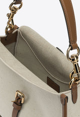 Etro Medium Pony Shoulder Bag White