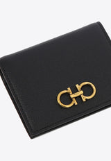 Ferragamo Gancini Compact Leather Wallet Black 0726512_7565d51f-d599-4e60-b49e-d4504cbbfe62