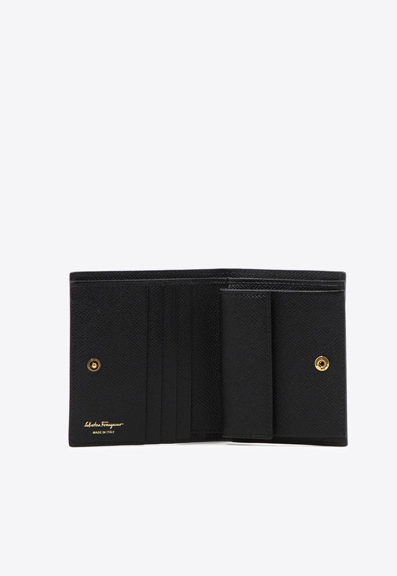 Ferragamo Gancini Compact Leather Wallet Black 0726512_7565d51f-d599-4e60-b49e-d4504cbbfe62