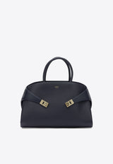 Ferragamo Large Hug Calf Leather Top Handle Bag Blue 0766649_b6ea64b0-cd95-4eed-8fc6-ea7b0fdf0d80