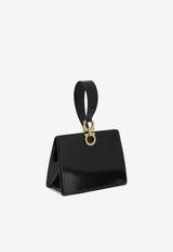 Ferragamo Mini Clutch Bag in Calf Leather Black 0786099_50490583-2335-4eef-8370-2f0c1d52b077