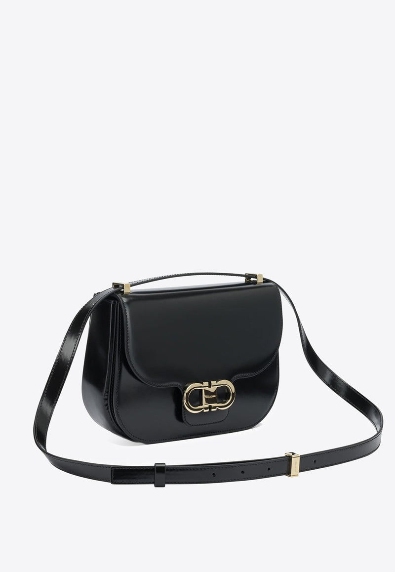 Ferragamo Double Gancini Leather Crossbody Bag Black 0789541_0e354ae4-f8d1-4f89-a884-1db66e42010a