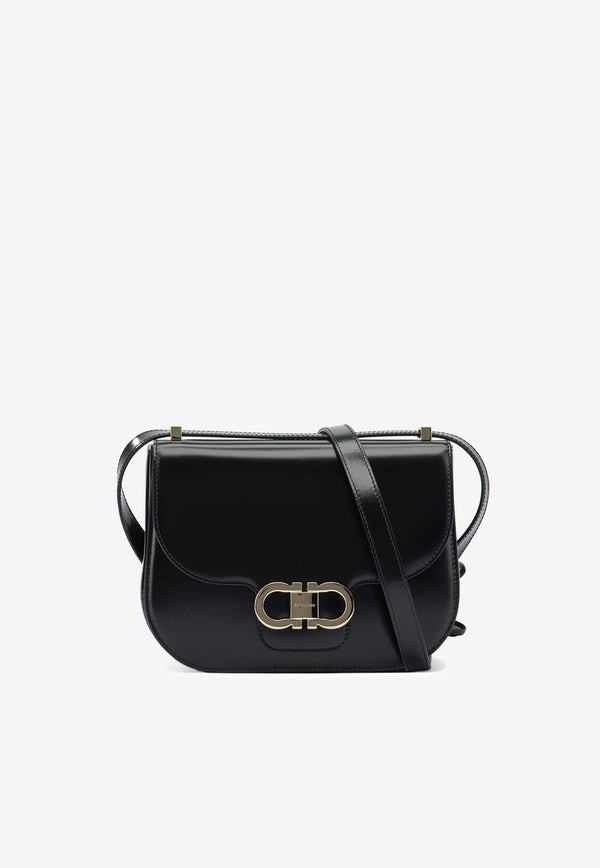 Ferragamo Double Gancini Leather Crossbody Bag Black 0789541_0e354ae4-f8d1-4f89-a884-1db66e42010a
