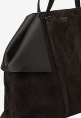 Ferragamo Large Folded Suede Tote Bag Brown 0789602_8d56e384-73f8-4591-9788-7ad7b9963709