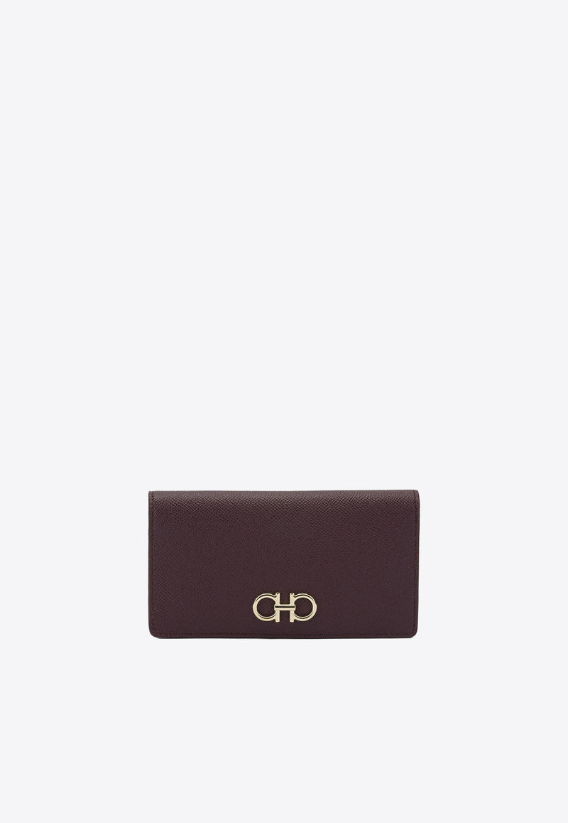 Ferragamo Gancini Leather Continental Wallet Plum 0789851_b9c5ceda-2bc0-4609-8c42-68a751a5b41f