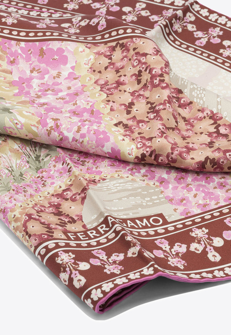 Ferragamo Fiorenza Palazzo Print Silk Scarf Multicolor 0789938_dc2b6d43-4c2b-4aec-b13d-ffa735c2eecd